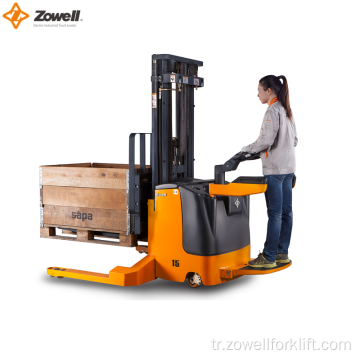 Zowell 1.5 ton Elektrikli Çatallı İstifleyici